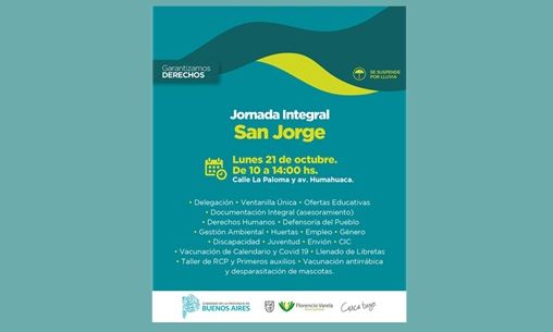 Florencio Varela - Jornada de asesoramiento integral en San Jorge
